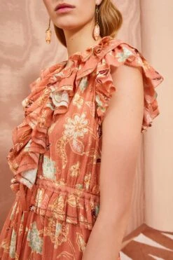 ULLA JOHNSON Arisa Dress - Mesa Floral -fashion store ULLA JOHNSON Arisa Dress MESA FLORAL 05