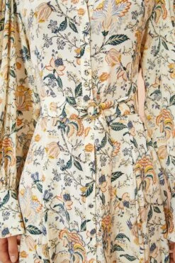 ULLA JOHNSON Athena Dress - Gardenia -fashion store ULLA JOHNSON Athena Dress GARDENIA 0076