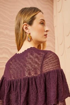 ULLA JOHNSON Augustina Pullover - Mahogany -fashion store ULLA JOHNSON Augustina Pullover MAHOGANY 04