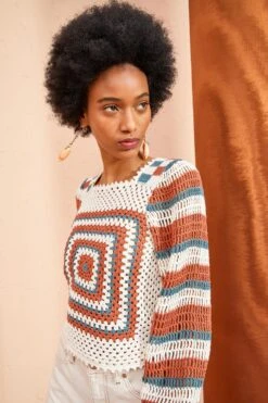 ULLA JOHNSON Beso Pullover - Canyon -fashion store ULLA JOHNSON Beso Pullover CANYON 04