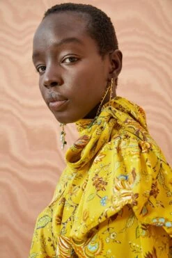 ULLA JOHNSON Brea Blouse - Mimosa -fashion store ULLA JOHNSON Brea Blouse MIMOSA 0029