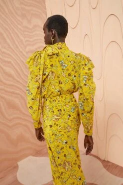 ULLA JOHNSON Brea Blouse - Mimosa -fashion store ULLA JOHNSON Brea Blouse MIMOSA 0173