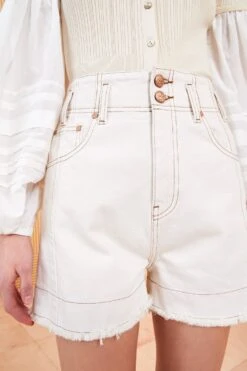 fashion store -fashion store ULLA JOHNSON CHARLOTTE SHORT COWRIE 02 ALT