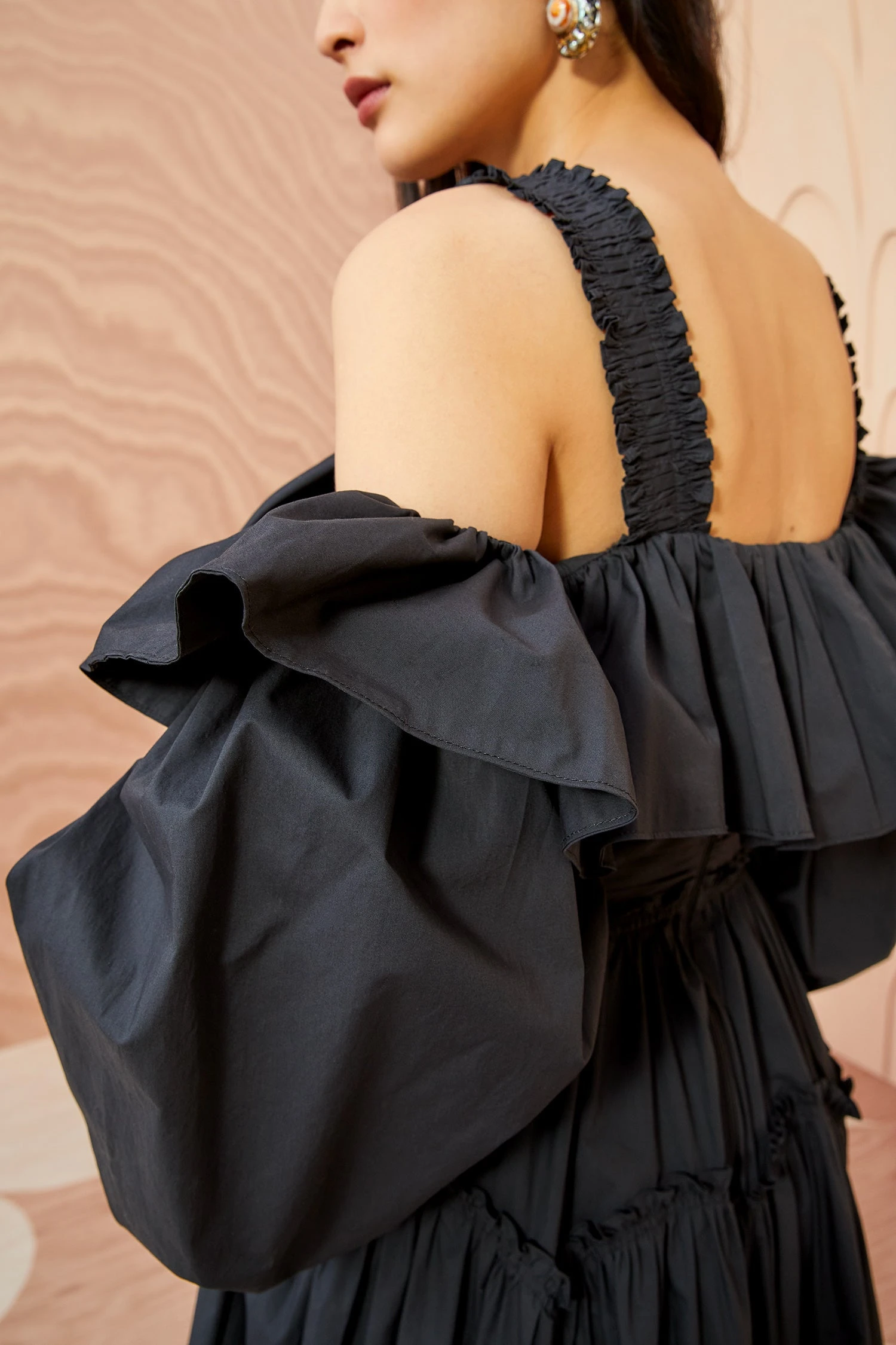 ULLA JOHNSON Caprice Dress - Noir 5 ULLA JOHNSON Caprice Dress - Noir - Image 3