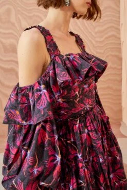 ULLA JOHNSON Caprice Dress - Zinnia -fashion store ULLA JOHNSON Caprice Dress ZINNIA 02 ALT