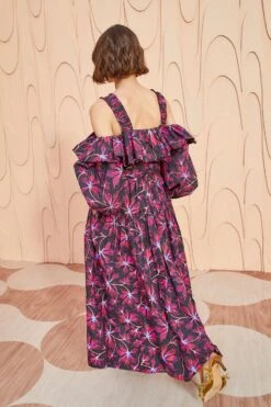 ULLA JOHNSON Caprice Dress - Zinnia -fashion store ULLA JOHNSON Caprice Dress ZINNIA 04.pg