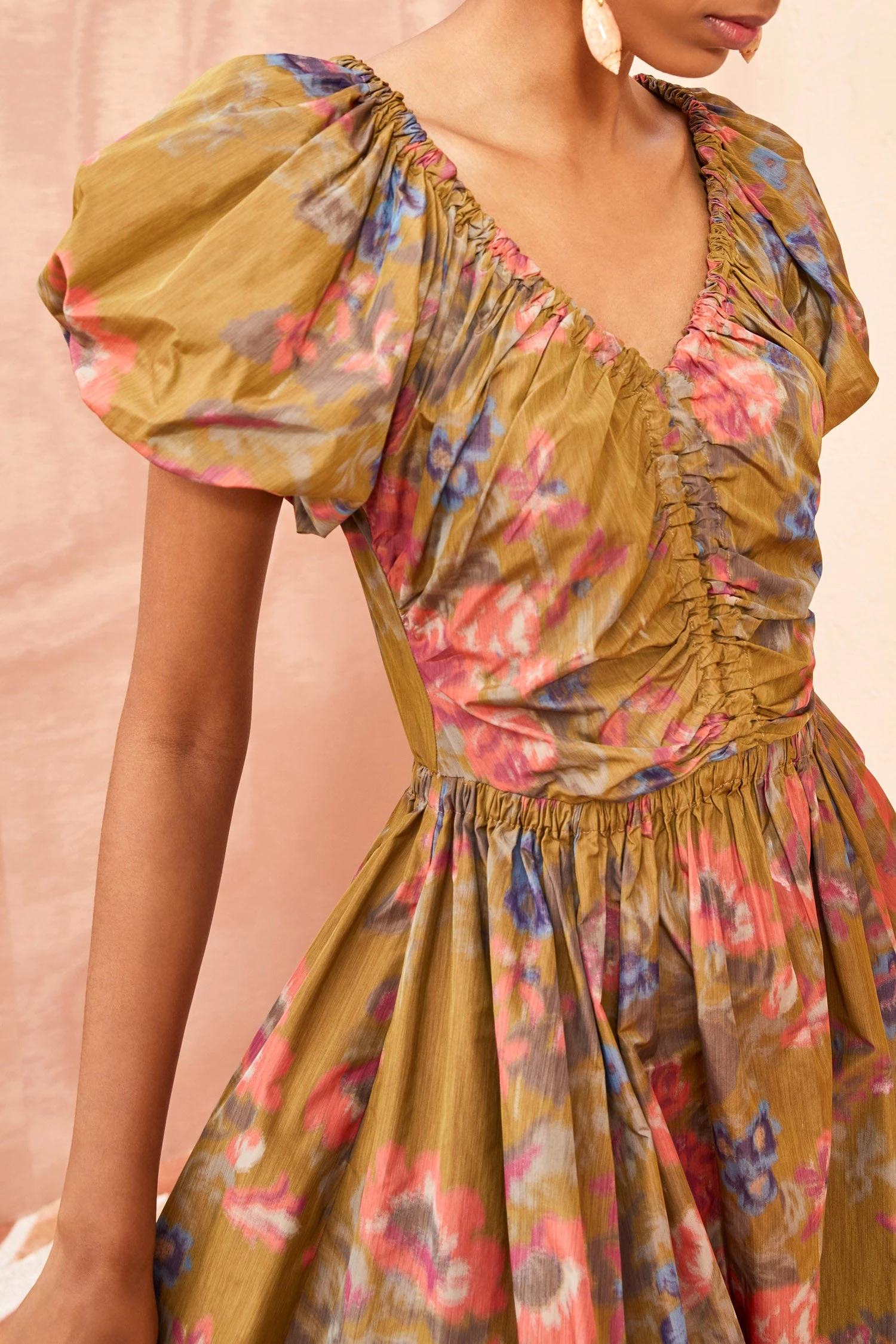 ULLA JOHNSON Cecile Dress - Bamboo 5 ULLA JOHNSON Cecile Dress - Bamboo - Image 3