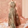 ULLA JOHNSON Celestina Gown - Woodland -fashion store ULLA JOHNSON Celestina Gown WOODLAND 01 MAIN