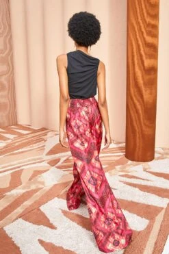 ULLA JOHNSON Clemence Pants - Wild Rose -fashion store ULLA JOHNSON Clemence Pants WILD ROSE 03