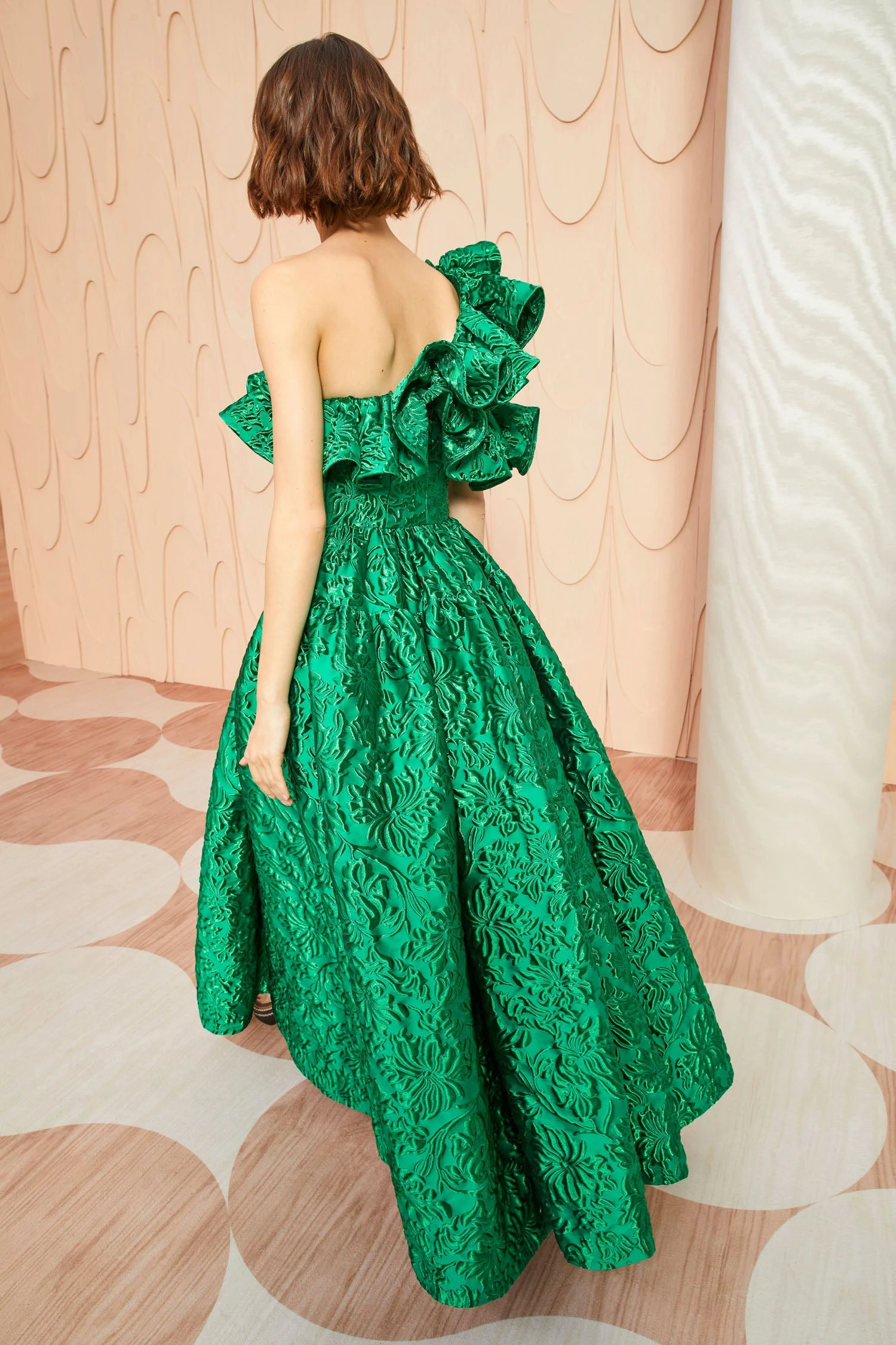 ULLA JOHNSON Cosima Gown - Emerald 8 ULLA JOHNSON Cosima Gown - Emerald - Image 6