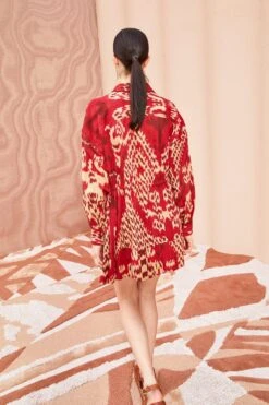 ULLA JOHNSON Dari Dress - Vermilion -fashion store ULLA JOHNSON Dari Dress VERMILION 03