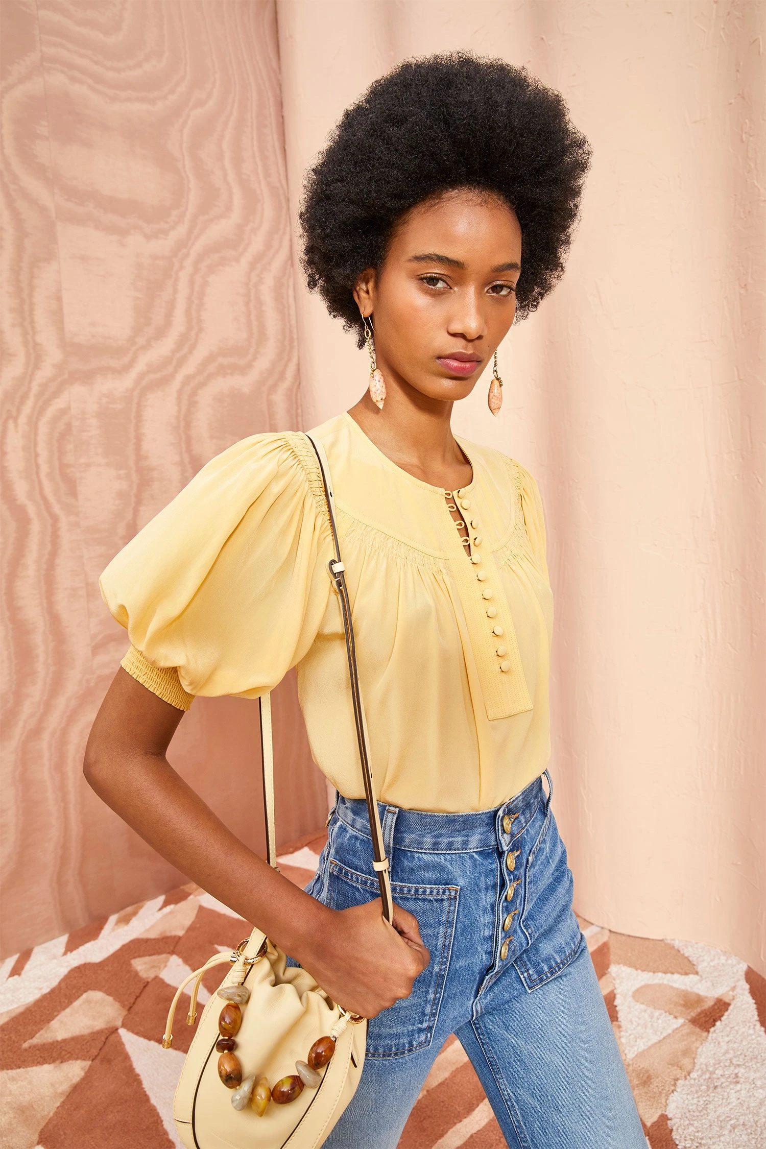 ULLA JOHNSON Dina Top - Dune 3 ULLA JOHNSON Dina Top - Dune