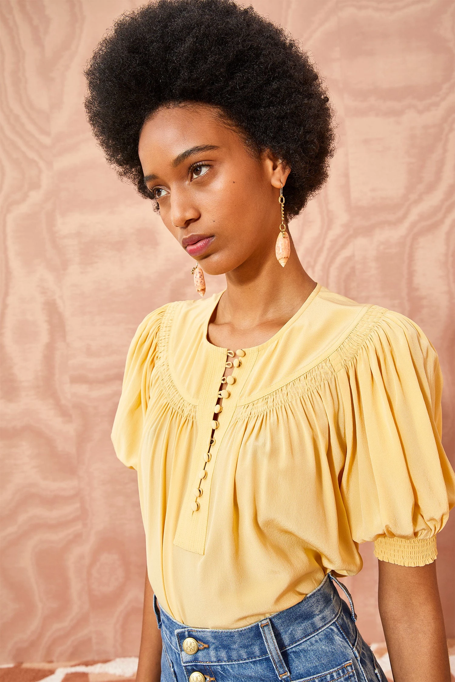 ULLA JOHNSON Dina Top - Dune 5 ULLA JOHNSON Dina Top - Dune - Image 3