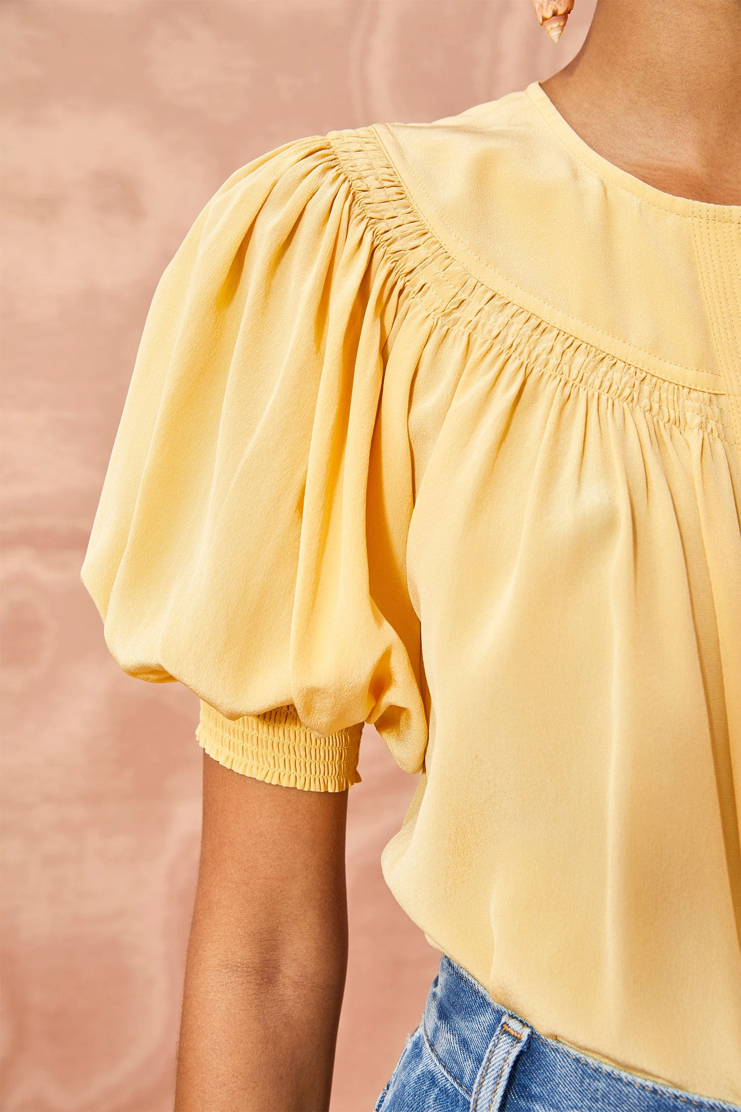 ULLA JOHNSON Dina Top - Dune 7 ULLA JOHNSON Dina Top - Dune - Image 5