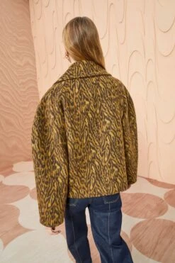 ULLA JOHNSON Dorothea Jacket - Lynx -fashion store ULLA JOHNSON Dorothea Jacket LYNX 0101