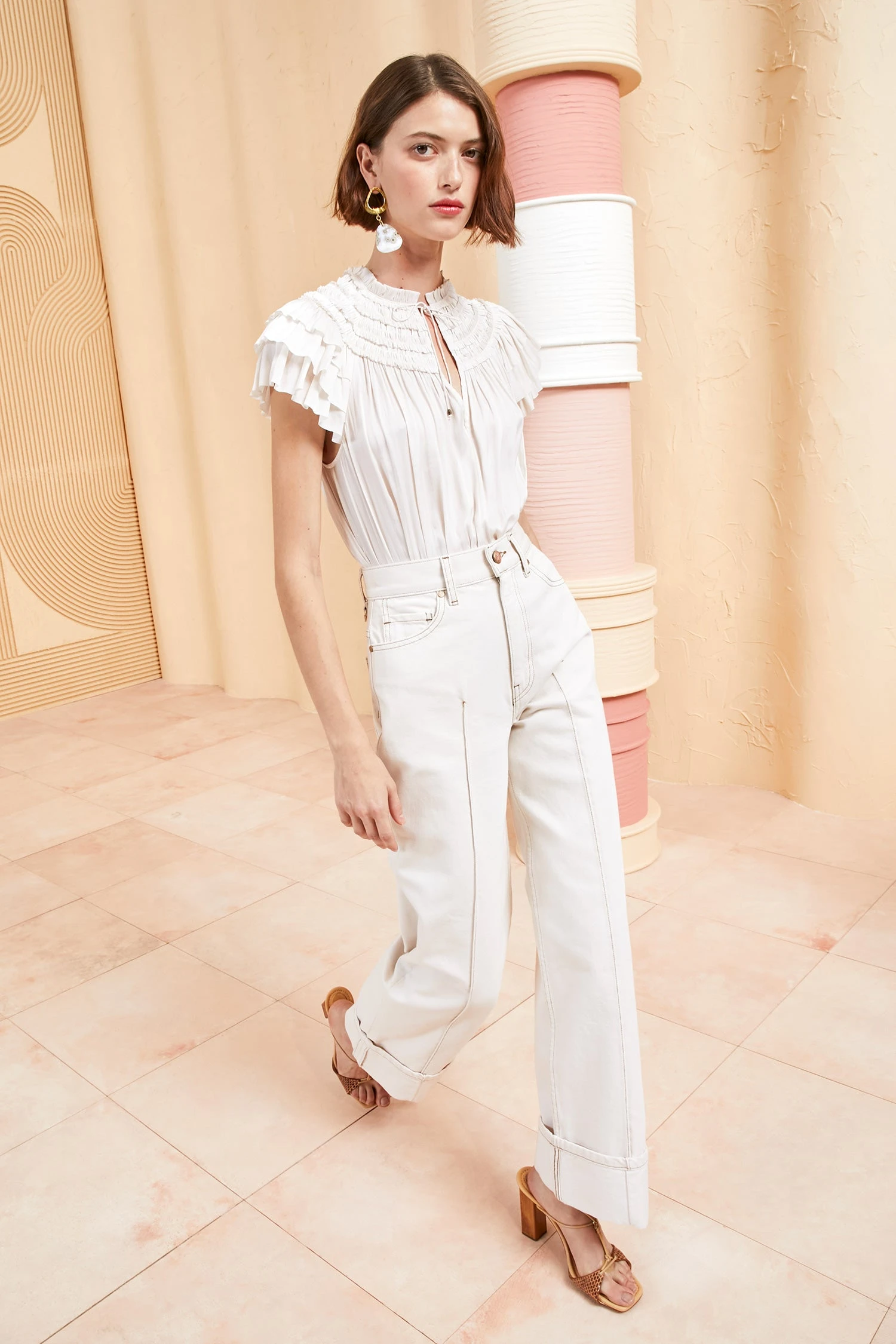 ULLA JOHNSON Eva Top - Blanc 5 ULLA JOHNSON Eva Top - Blanc - Image 3