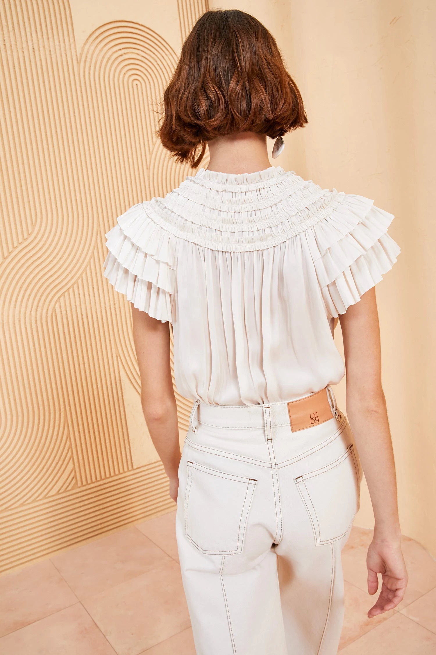 ULLA JOHNSON Eva Top - Blanc 6 ULLA JOHNSON Eva Top - Blanc - Image 4