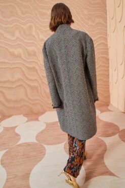 ULLA JOHNSON Eleanor Coat - Graphite -fashion store ULLA JOHNSON Eleanor Coat GRAPHITE 0163