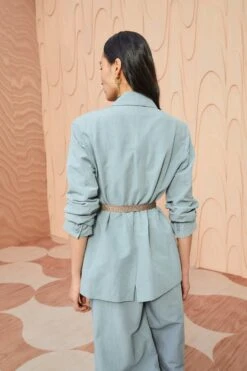 ULLA JOHNSON Ellery Jacket - Agave -fashion store ULLA JOHNSON Ellery Jacket AGAVE 0132