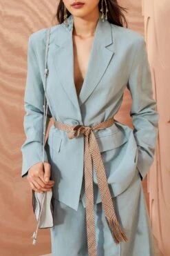 ULLA JOHNSON Ellery Jacket - Agave -fashion store ULLA JOHNSON Ellery Jacket AGAVE 02 ALT