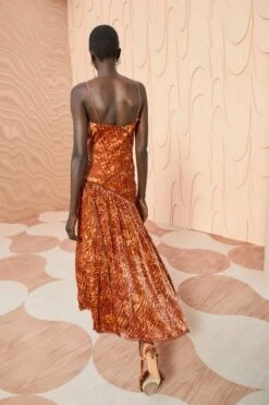 ULLA JOHNSON Elodie Dress - Sienna -fashion store ULLA JOHNSON Elodie Dress SIENNA 0029