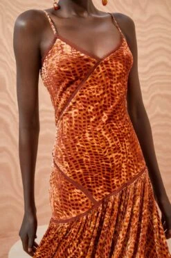 ULLA JOHNSON Elodie Dress - Sienna -fashion store ULLA JOHNSON Elodie Dress SIENNA 02 ALT