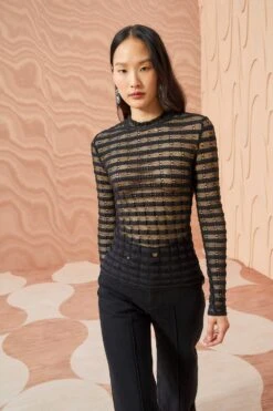 ULLA JOHNSON Emma Top - Noir 9 ULLA JOHNSON Emma Top - Noir -fashion store ULLA JOHNSON Emma Top NOIR 0007