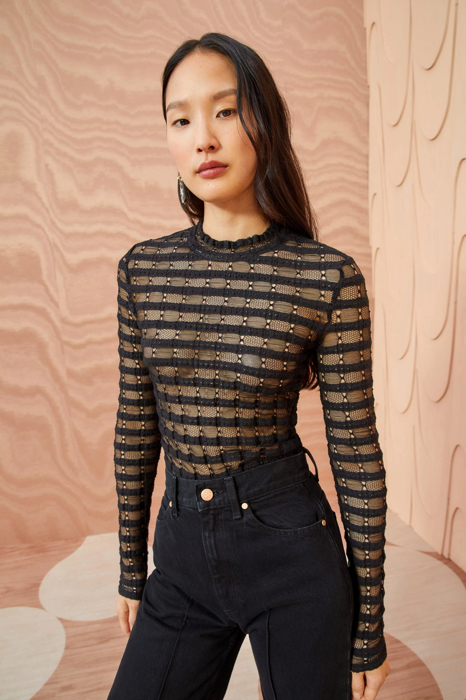 ULLA JOHNSON Emma Top - Noir 6 ULLA JOHNSON Emma Top - Noir - Image 4