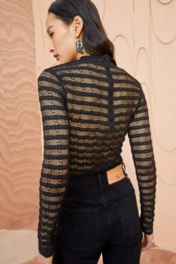 ULLA JOHNSON Emma Top - Noir 11 ULLA JOHNSON Emma Top - Noir -fashion store ULLA JOHNSON Emma Top NOIR 0121