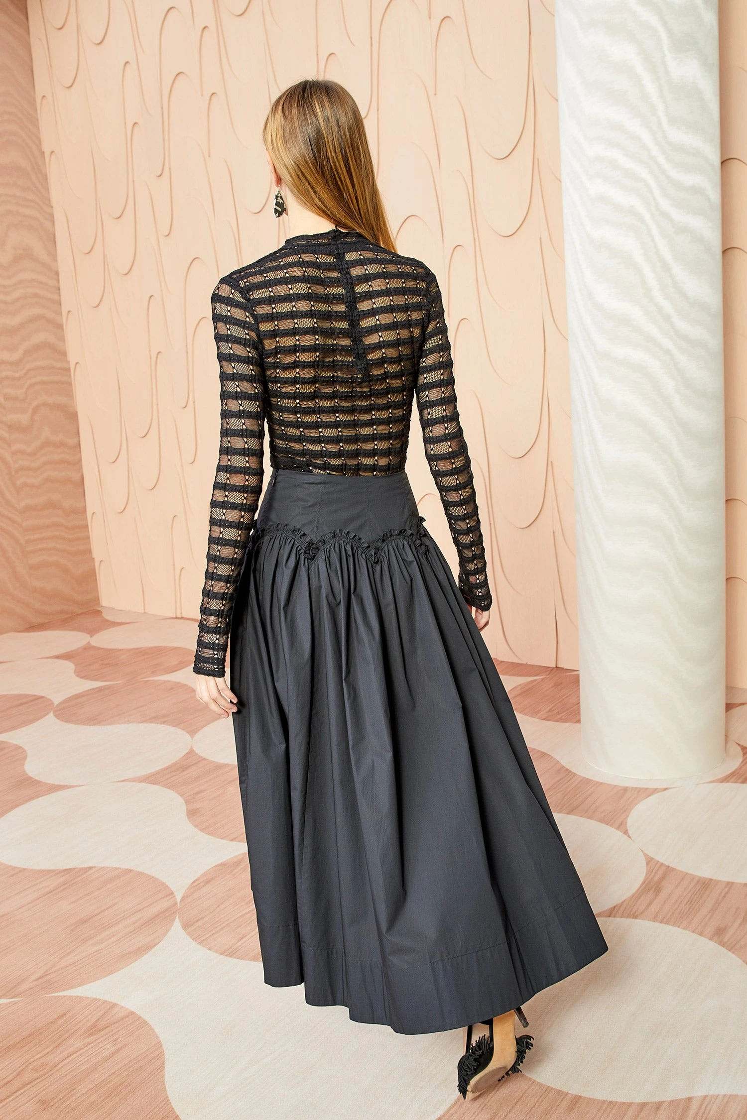 ULLA JOHNSON Emmy Skirt - Noir 5 ULLA JOHNSON Emmy Skirt - Noir - Image 3