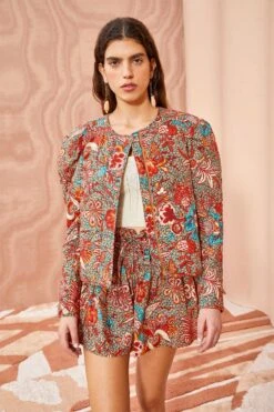 ULLA JOHNSON Esti Jacket - Primrose -fashion store ULLA JOHNSON Esti Jacket PRIMROSE 0064