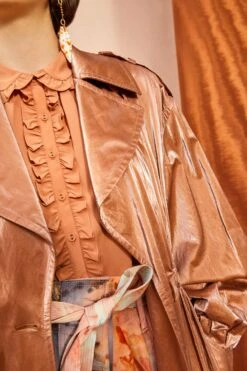 ULLA JOHNSON Ettienne Coat - Bronze -fashion store ULLA JOHNSON Ettienne Coat BRONZE 0023