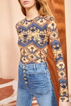 ULLA JOHNSON Eve Top - Constellation -fashion store ULLA JOHNSON Eve Top CONSTELLATION 02 ALT