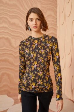 ULLA JOHNSON Eve Top - Maple 9 ULLA JOHNSON Eve Top - Maple -fashion store ULLA JOHNSON Eve Top MAPLE 05