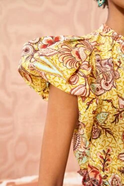 ULLA JOHNSON Evelyn Top - Calla Lily -fashion store ULLA JOHNSON Evelyn Top CALLA LILY 04