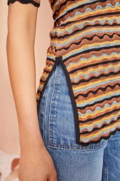 ULLA JOHNSON Felix Top - Tiger's Eye -fashion store ULLA JOHNSON Felix Top TIGER SEYE 0103