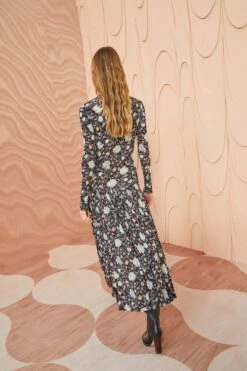 ULLA JOHNSON Fernanda Dress - Nuit -fashion store ULLA JOHNSON Fernanda Dress NUIT 0082