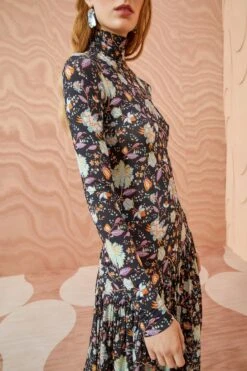 ULLA JOHNSON Fernanda Dress - Nuit -fashion store ULLA JOHNSON Fernanda Dress NUIT 02 ALT