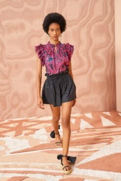 ULLA JOHNSON Fleur Top - Snapdragon 9 ULLA JOHNSON Fleur Top - Snapdragon -fashion store ULLA JOHNSON Fleur Top SNAPDRAGON 01 MAIN