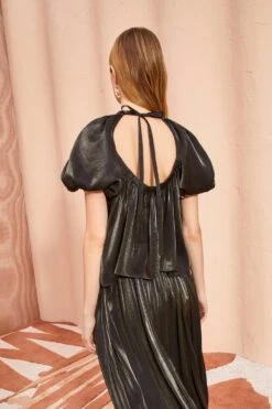 ULLA JOHNSON Flo Top - Noir -fashion store ULLA JOHNSON Flo Top NOIR 0087