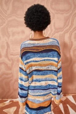 ULLA JOHNSON Francie Pullover - Aegean 12 ULLA JOHNSON Francie Pullover - Aegean -fashion store ULLA JOHNSON Francie Pullover AEGEAN 04