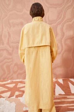 ULLA JOHNSON Galina Coat - Dune -fashion store ULLA JOHNSON Galina Coat DUNE 0250