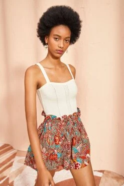 ULLA JOHNSON Giselle Top - Chalk -fashion store ULLA JOHNSON Giselle Top CHALK 03