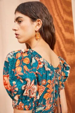 ULLA JOHNSON Golda Dress - Delphinium 9 ULLA JOHNSON Golda Dress - Delphinium -fashion store ULLA JOHNSON Golda Dress DELPHINIUM 04