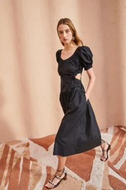 ULLA JOHNSON Golda Dress - Noir -fashion store ULLA JOHNSON Golda Dress NOIR 0121