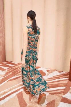 ULLA JOHNSON Gwynne Dress - Delphinium -fashion store ULLA JOHNSON Gwynne Dress DELPHINIUM 04