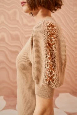 ULLA JOHNSON Harper Top - Fawn -fashion store ULLA JOHNSON Harper Top FAWN 05