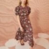 ULLA JOHNSON Heleen Dress - Heliotrope -fashion store ULLA JOHNSON Heleen Dress HELIOTROPE 01 MAIN