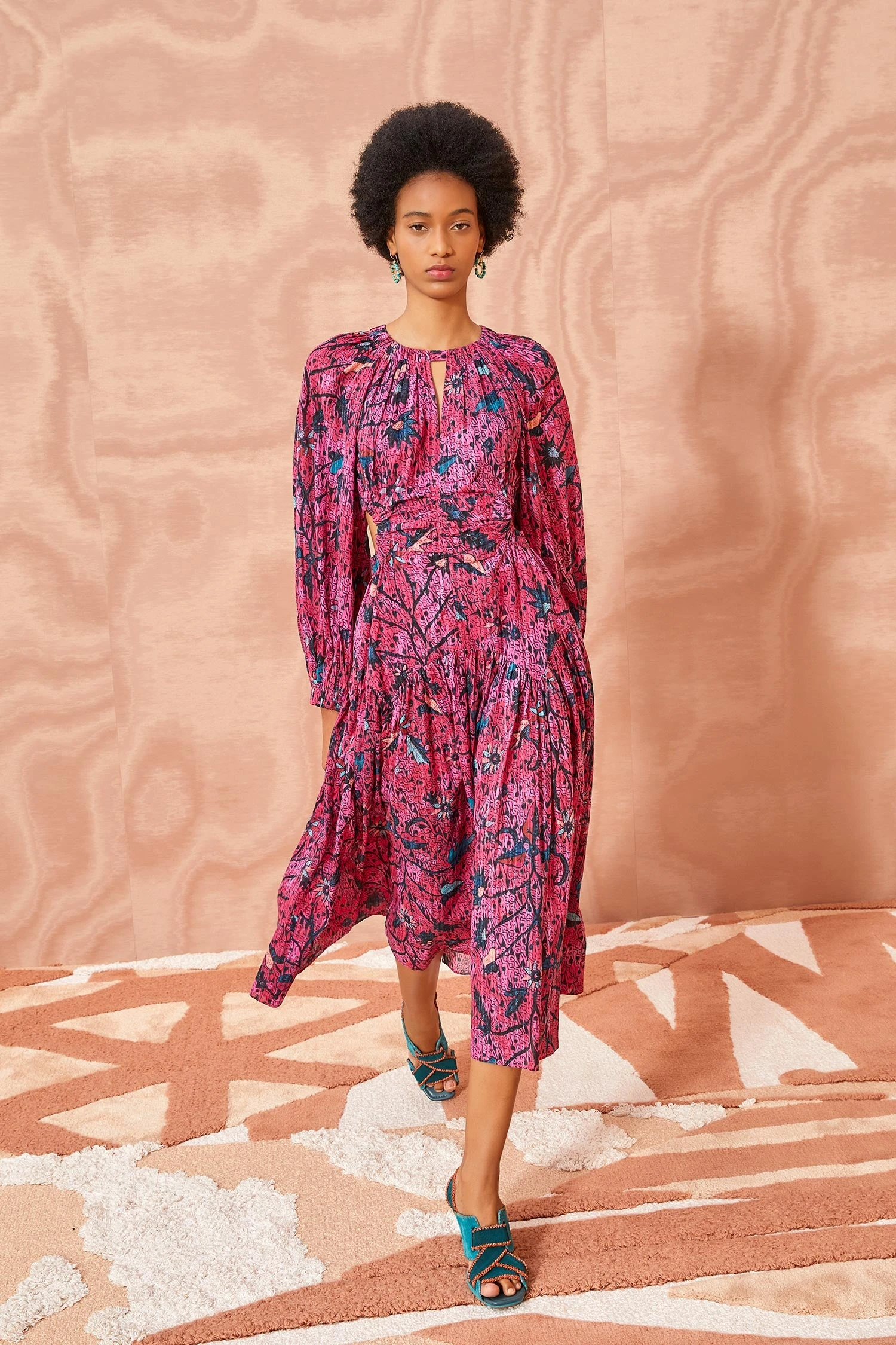 ULLA JOHNSON Helia Dress - Snapdragon 5 ULLA JOHNSON Helia Dress - Snapdragon - Image 3