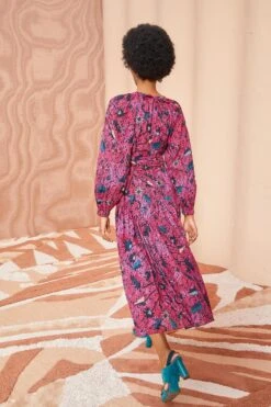 ULLA JOHNSON Helia Dress - Snapdragon 10 ULLA JOHNSON Helia Dress - Snapdragon -fashion store ULLA JOHNSON Helia Dress SNAPDRAGON 04